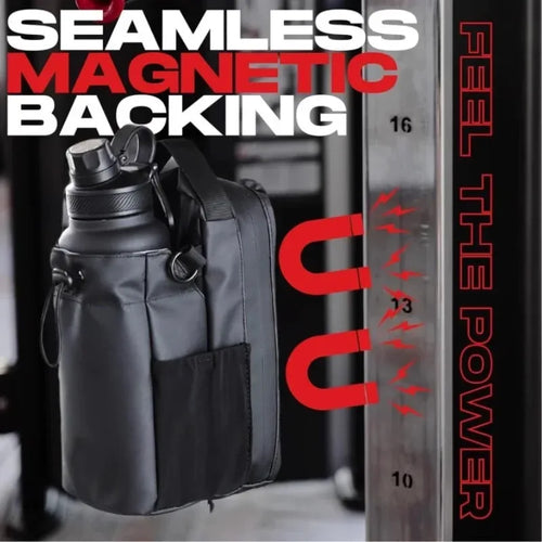 Magnetic Gym Bag - Phone & Bottle Holder